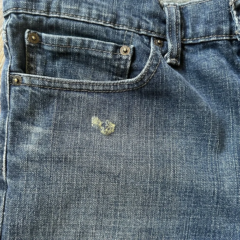 Levi's 511 Jeans Men's 34x32 Blue Dark Wash Regular Fit Straight Leg Modern Flaw
